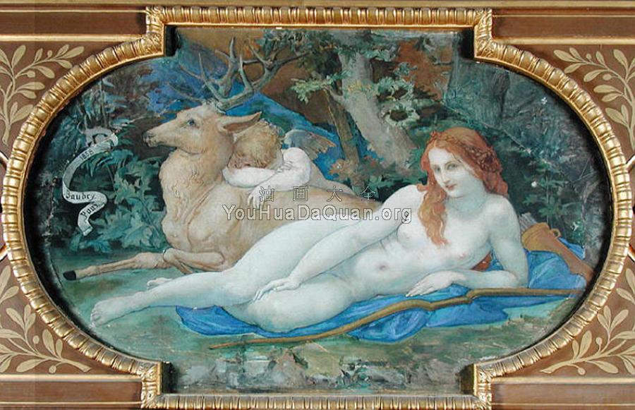 Diana in Repose - 保罗·雅克·艾梅·博德里